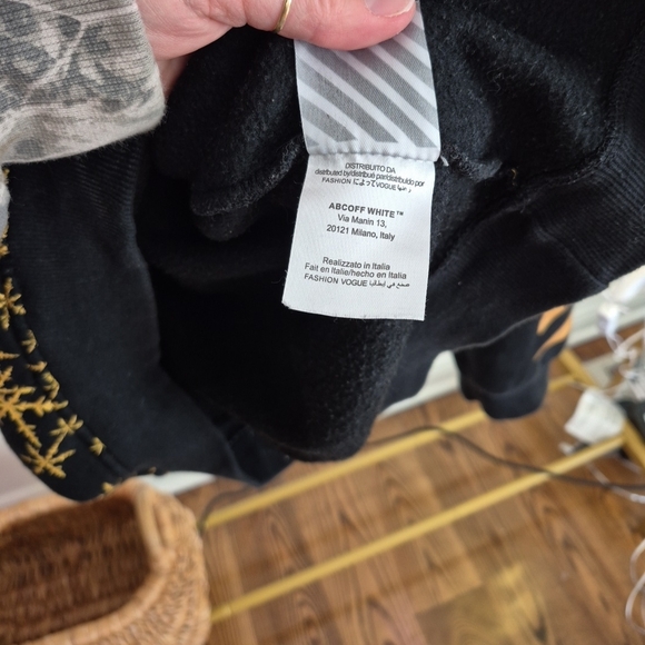 OFF WHITE SNOWFLAKE HOODIE - Picture 5 of 8
